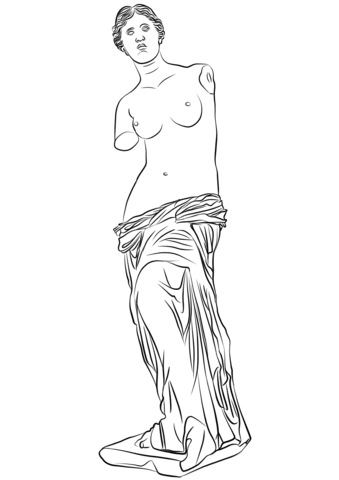 Venus De Milo Coloring Page